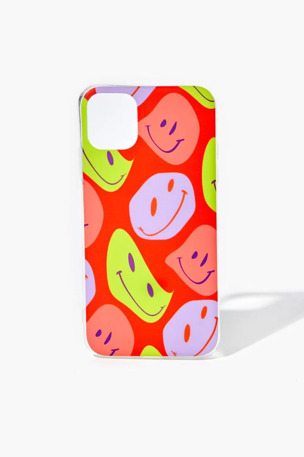 Electronics + Accessories>Forever 21 Abstract Happy Face Case For Iphone 11 Pink/Multi