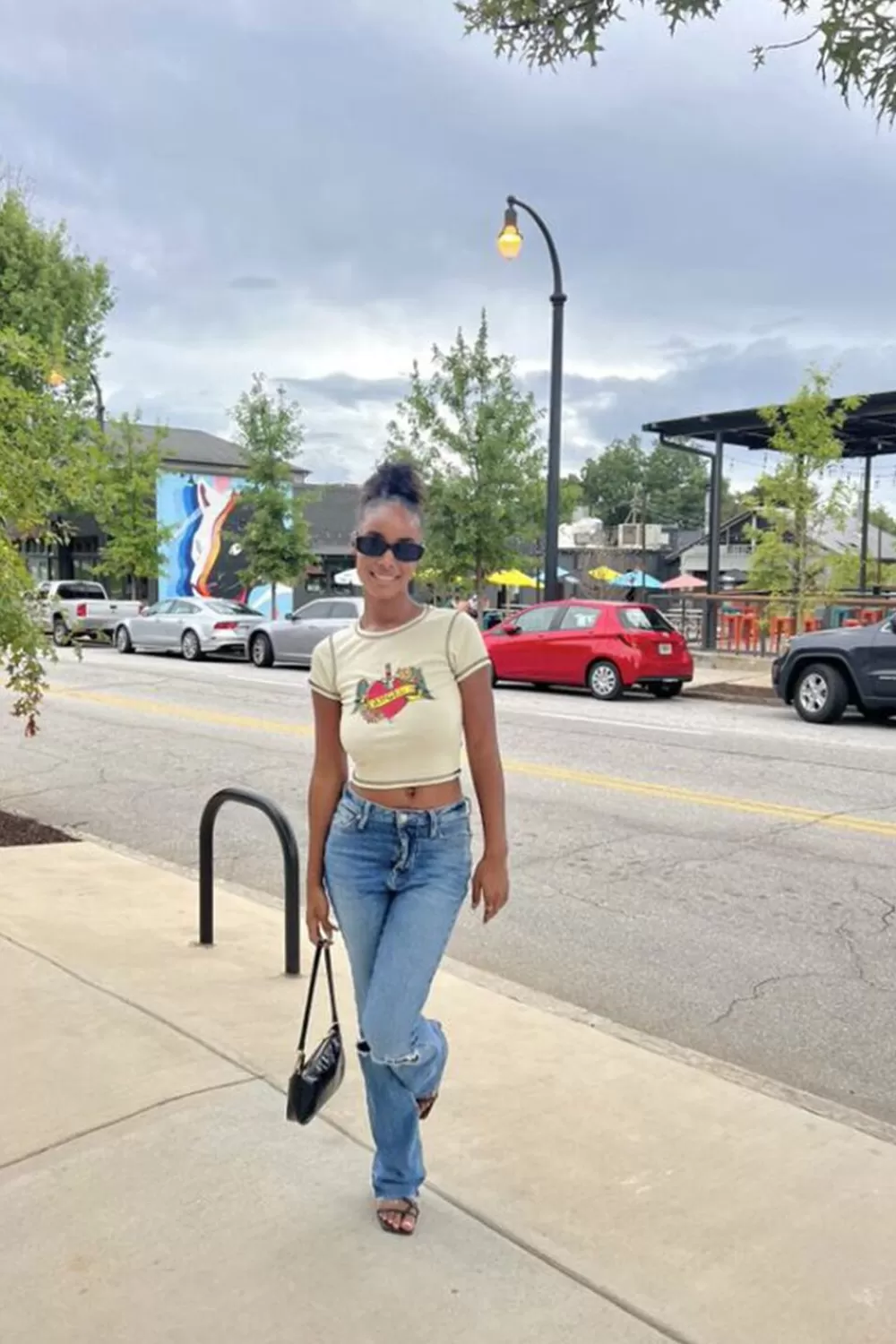 Forever 21 Angel Graphic Baby Tee | Women Tops