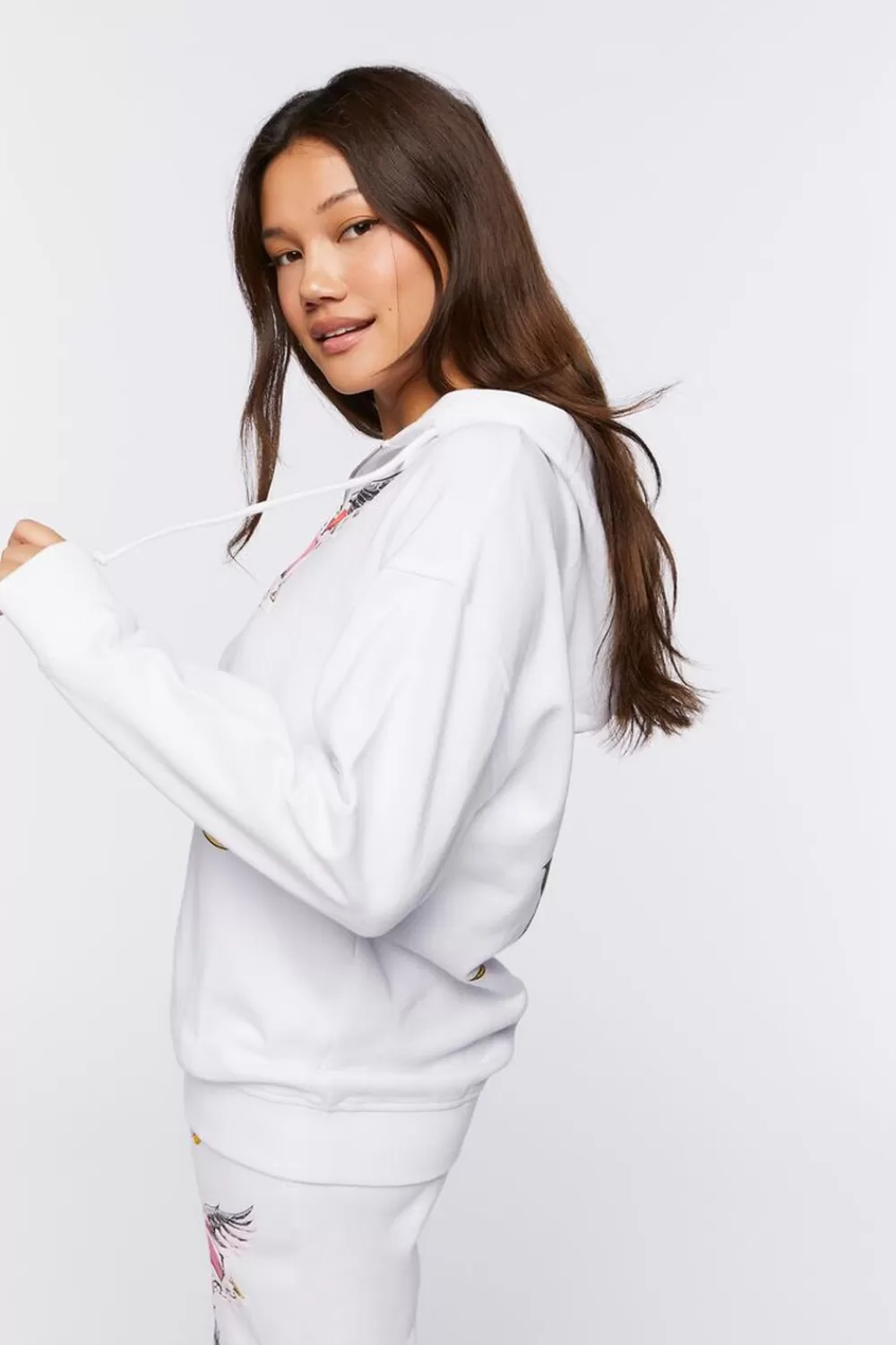 Forever 21 Angelic Graphic Zip-Up Hoodie | Women Tops
