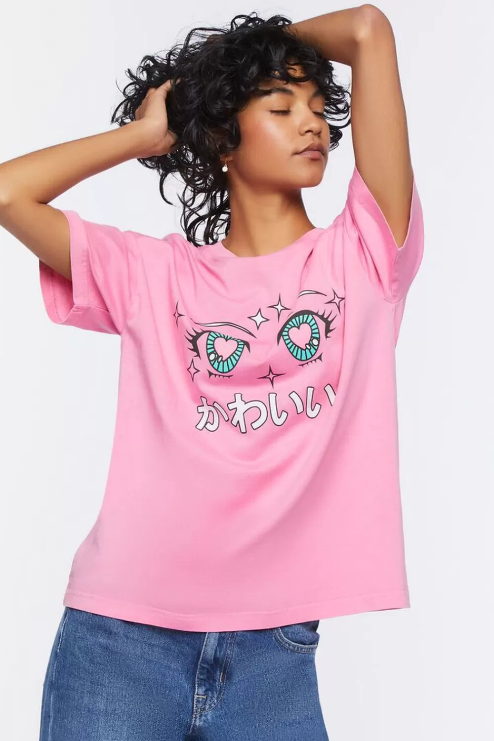 Forever 21 Anime Heart Eyes Tee | Women Tops