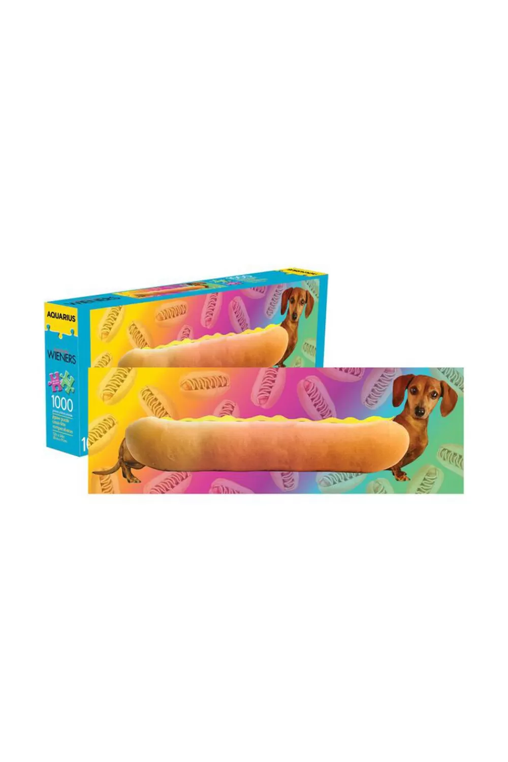 Fun + Games>Forever 21 Aquarius Wonderful Wieners Puzzle - 1000 Pcs Pink/Multi