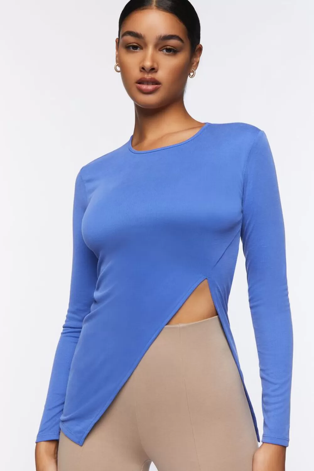 Forever 21 Asymmetrical Split-Hem Top | Women Tops