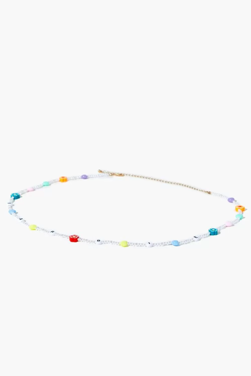 Body Jewelry>Forever 21 Beaded Barbie™ Belly Chain White/Multi