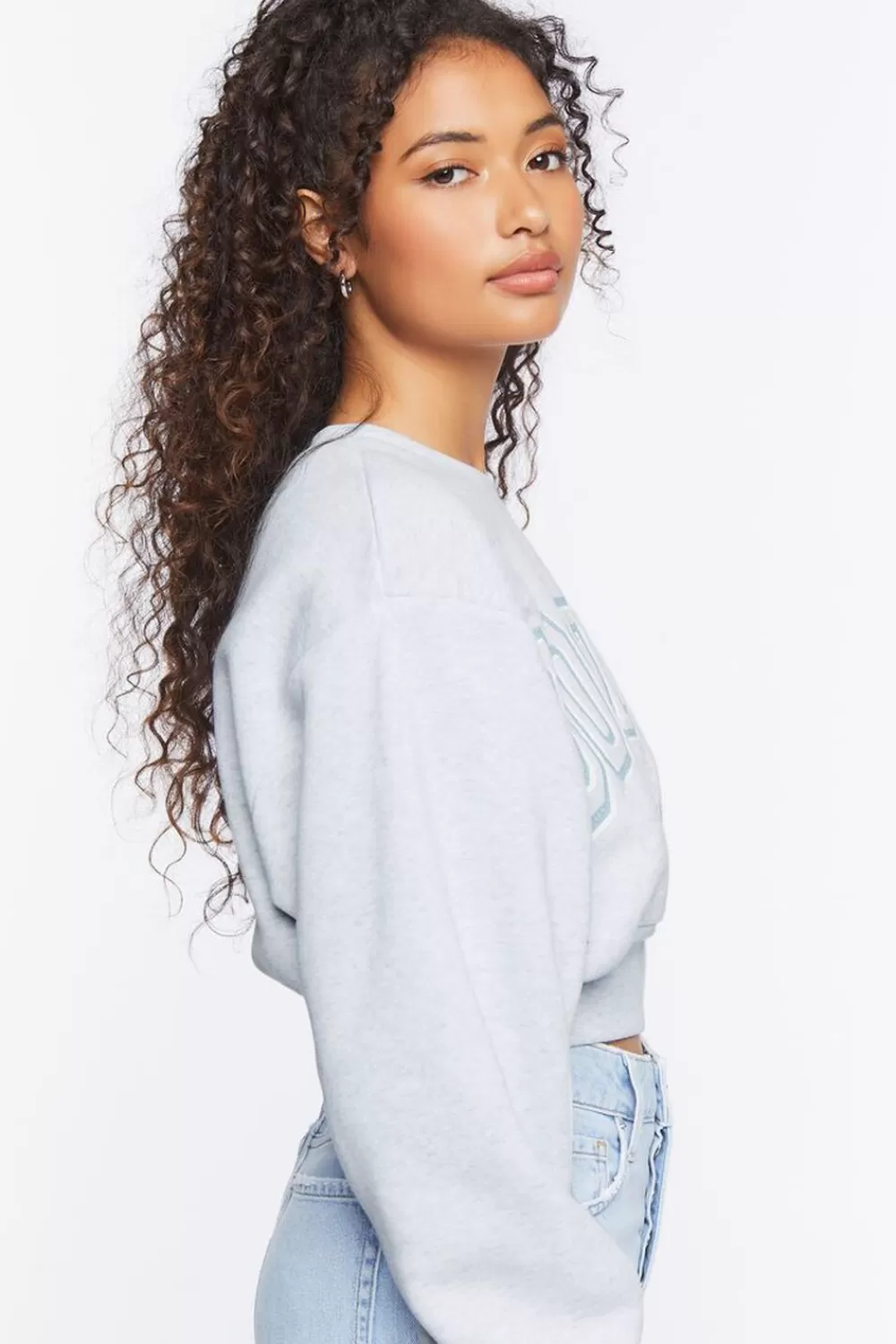Forever 21 Boston Graphic Cropped Pullover | Women Tops