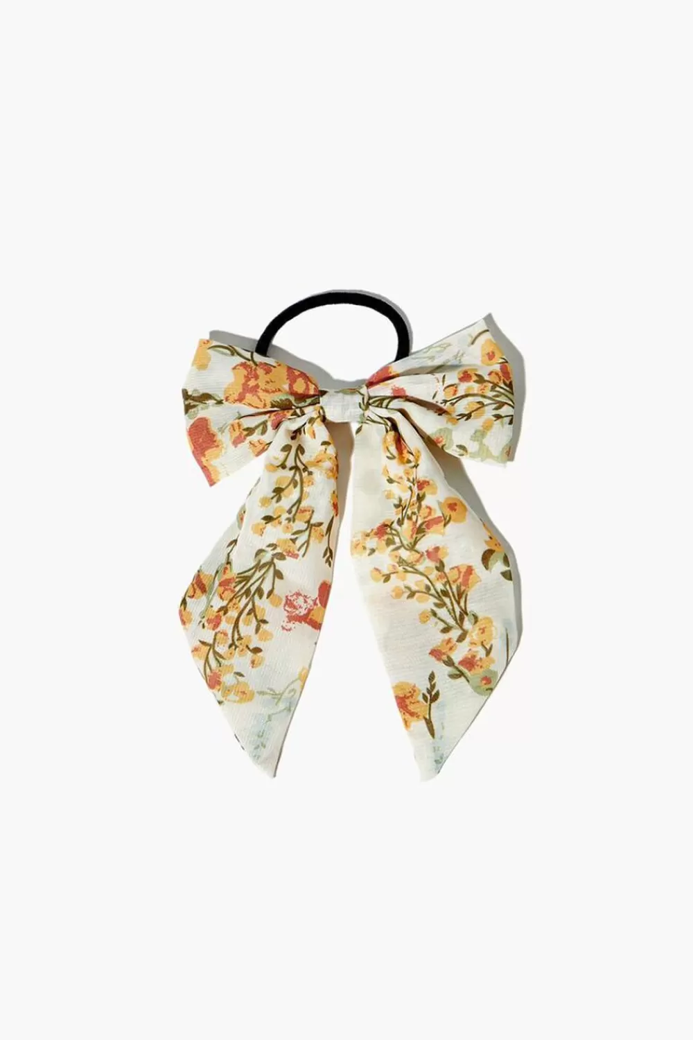 Hair Accessories>Forever 21 Bow Hair Scrunchie Set Yellow/Multi