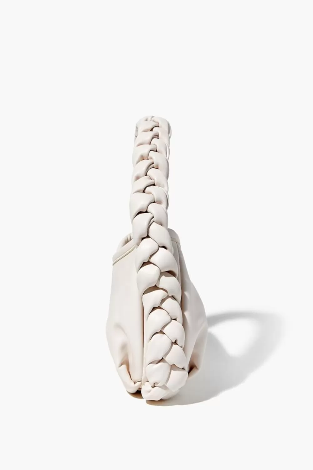 Bags + Backpacks>Forever 21 Braided Faux Leather Crossbody Bag White