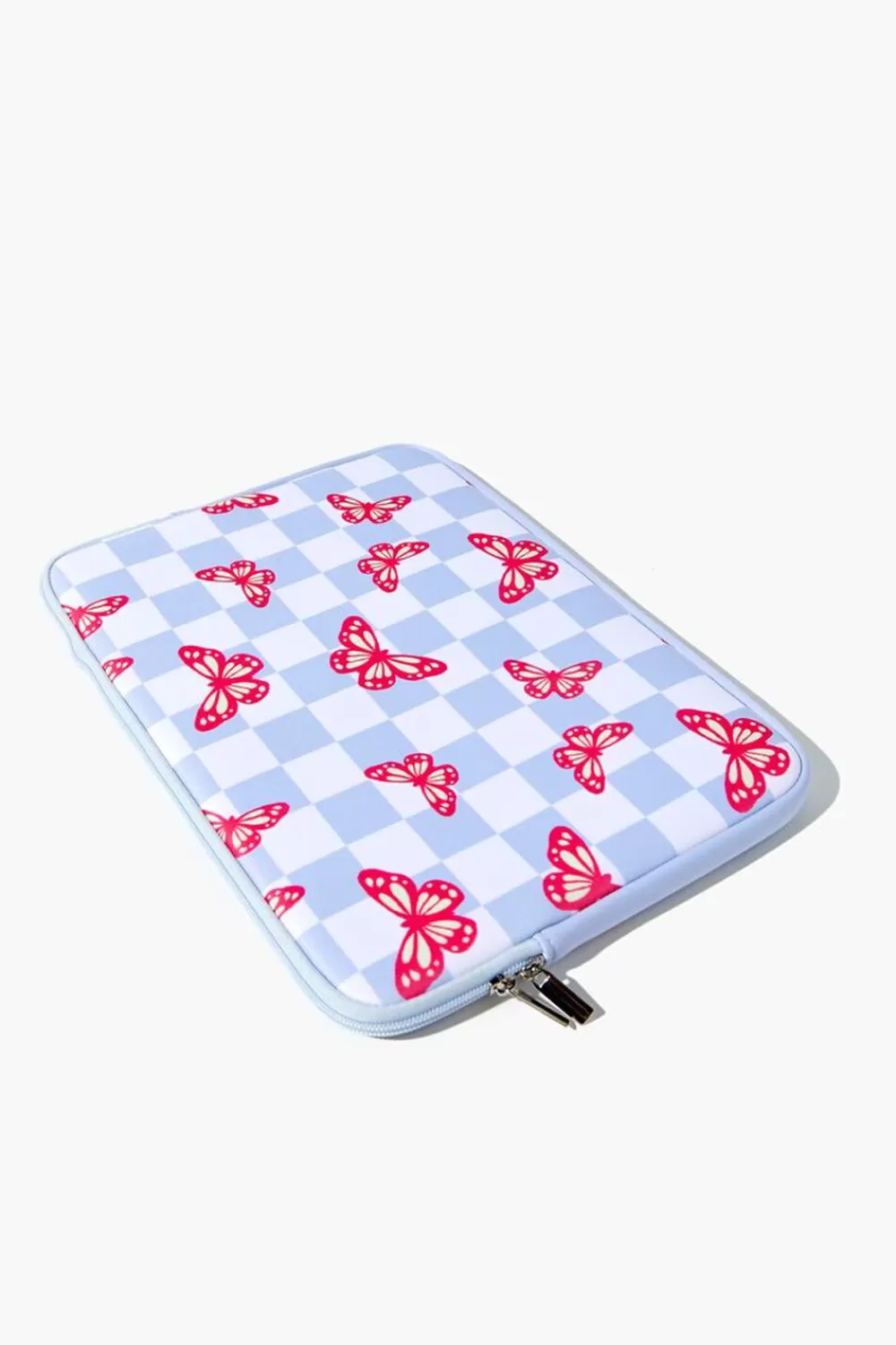 Electronics + Accessories>Forever 21 Butterfly Checkered Tablet Case White/Multi