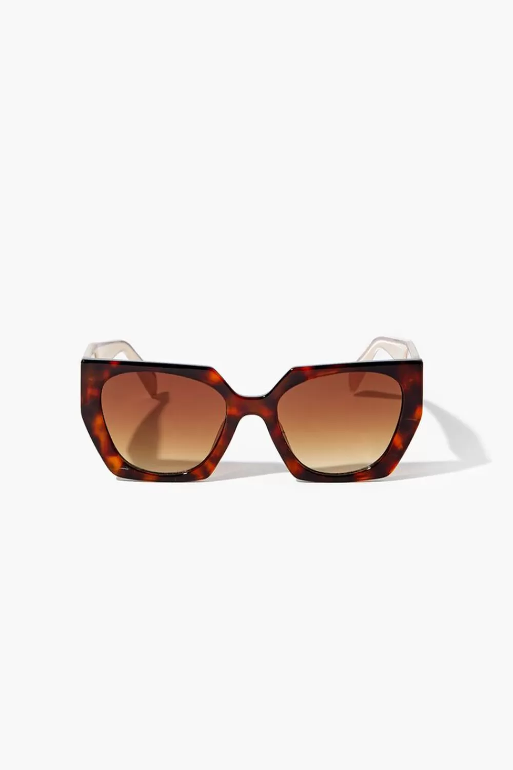 Sunglasses + Readers>Forever 21 Cat-Eye Frame Sunglasses Brown/Brown
