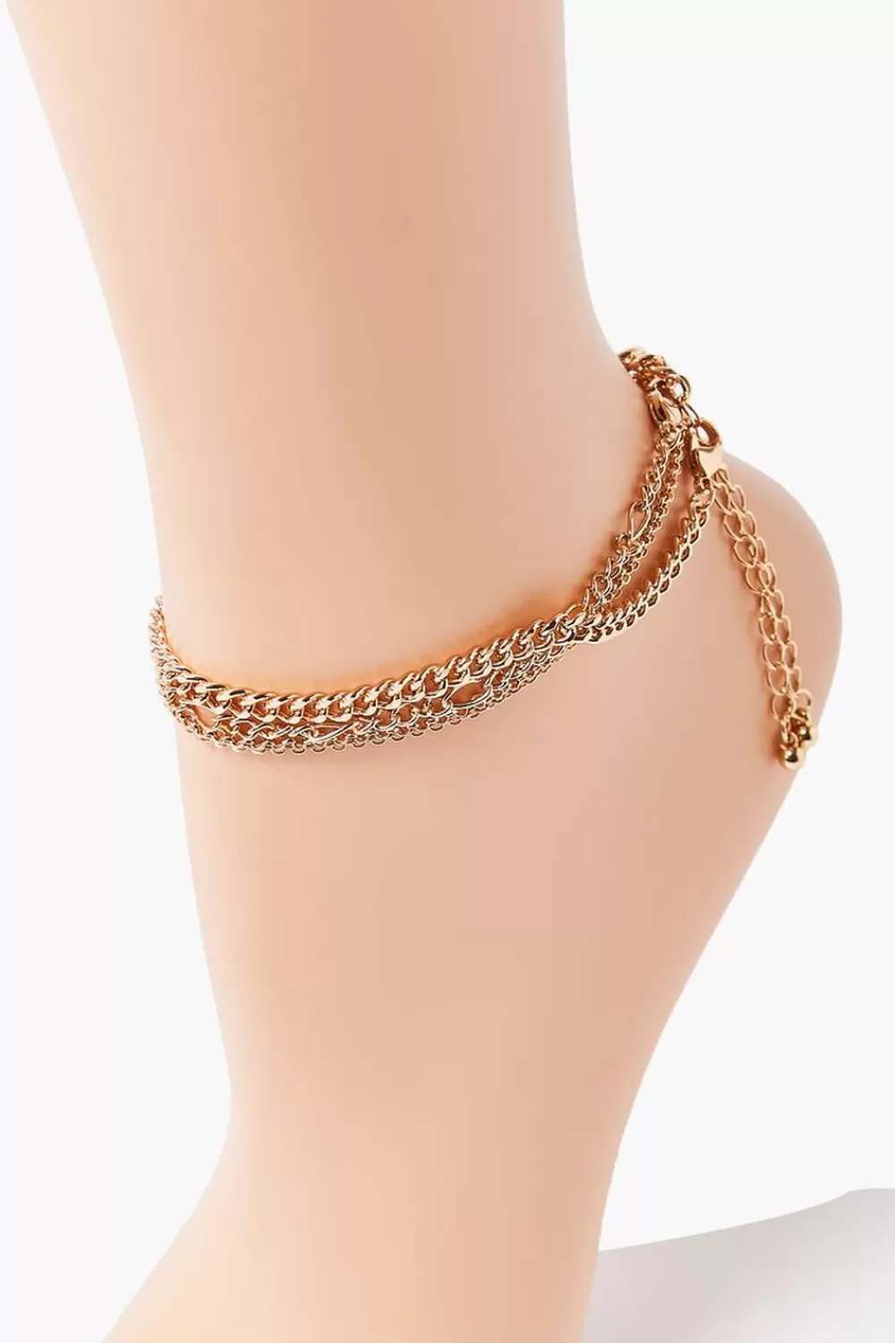Body Jewelry>Forever 21 Chain Anklet Set Gold