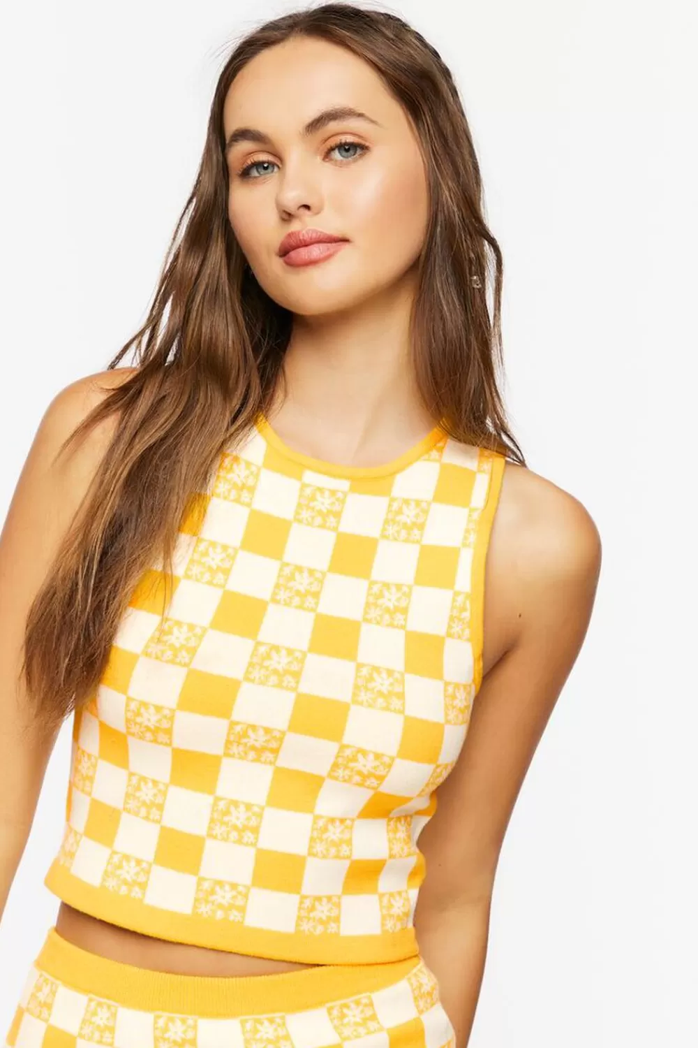 Forever 21 Checkered Sweater Vest | Women Tops