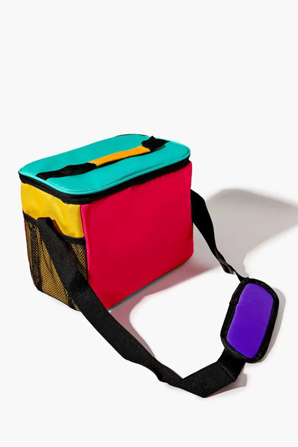 Home Decorate>Forever 21 Colorblock Lunch Bag Pink/Multi
