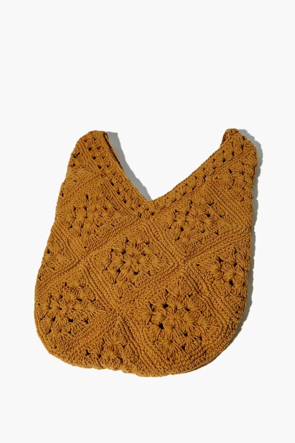 Bags + Backpacks>Forever 21 Crochet Knit Tote Bag Natural