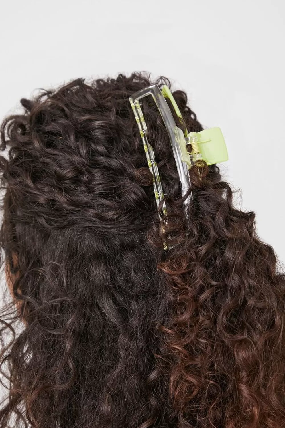 Hair Accessories>Forever 21 Cutout Claw Hair Clip Green