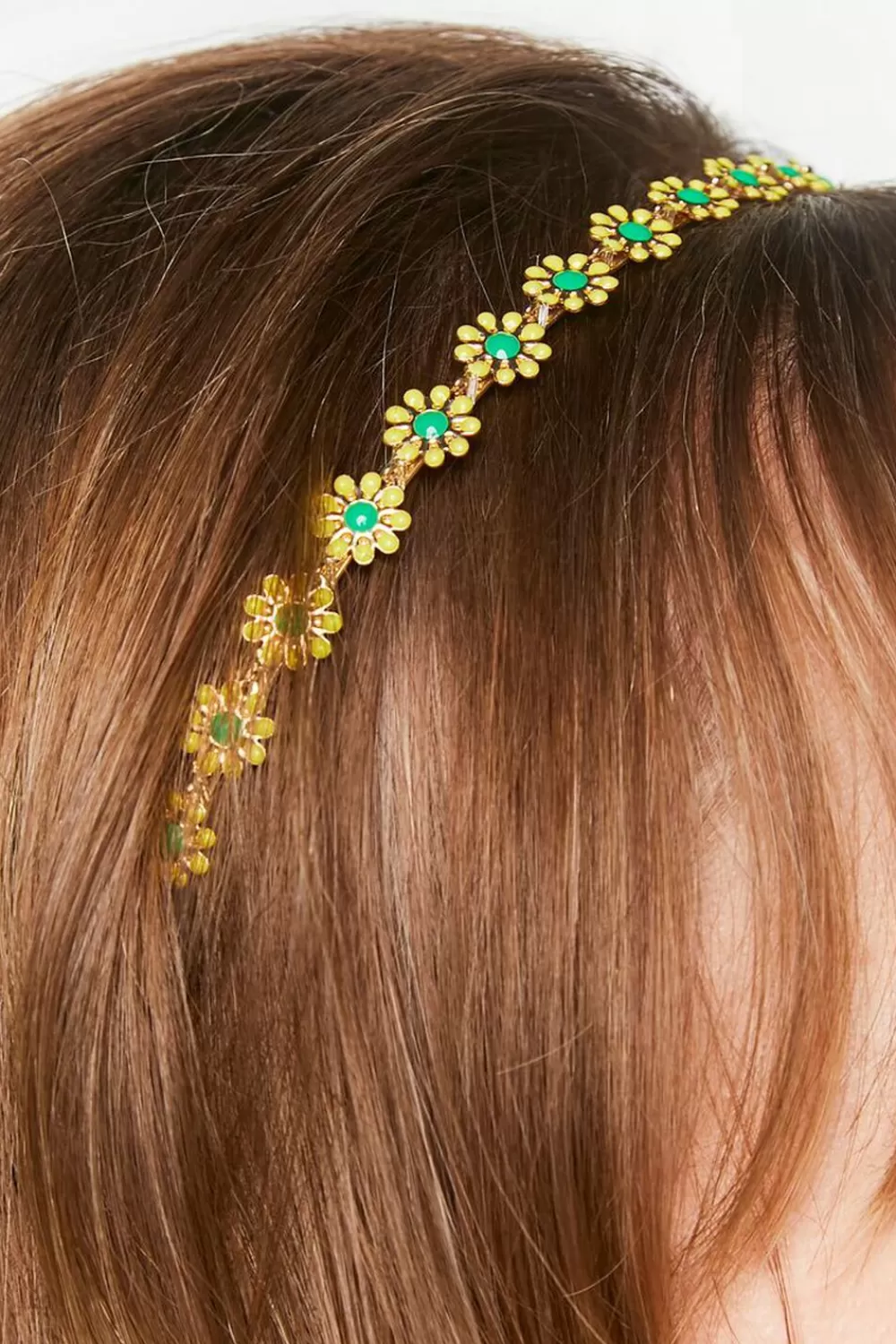 Hair Accessories>Forever 21 Daisy Embellished Headband Yellow/Multi