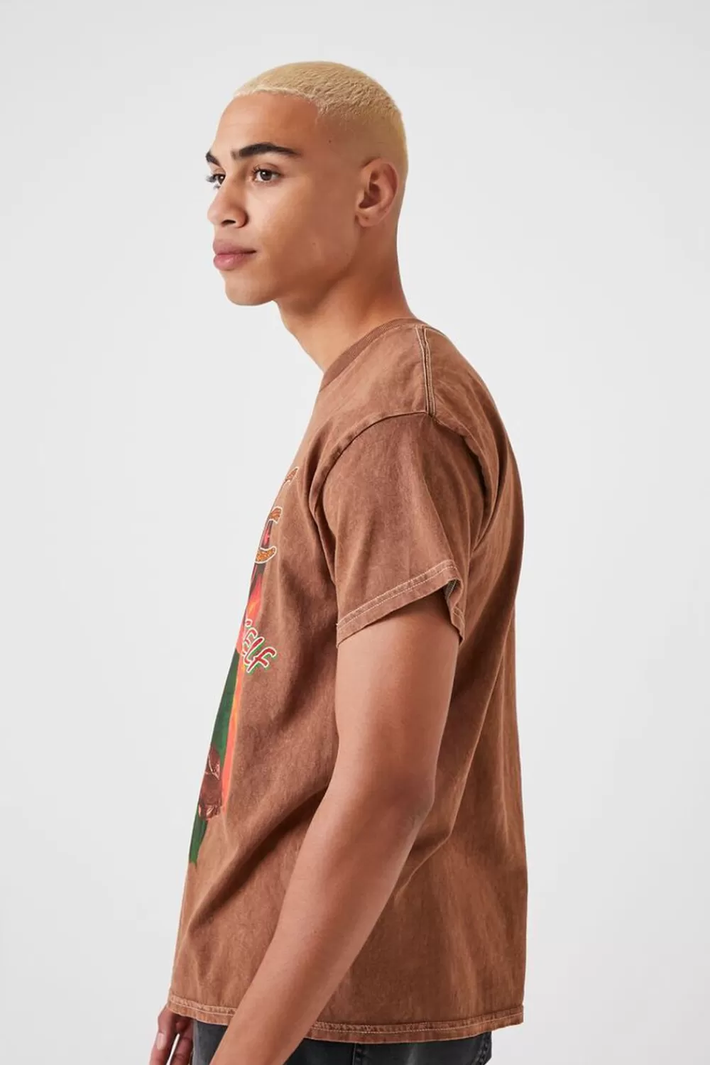 Graphic Tees>Forever 21 Eazy-E Glitter Graphic Tee Bronze/Multi