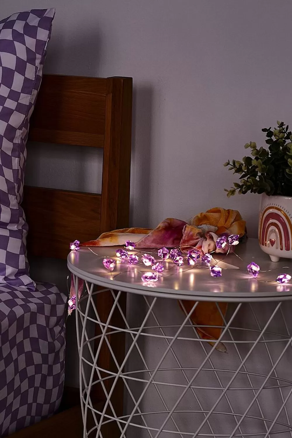 Home Decorate>Forever 21 Faux Gem String Lights Purple