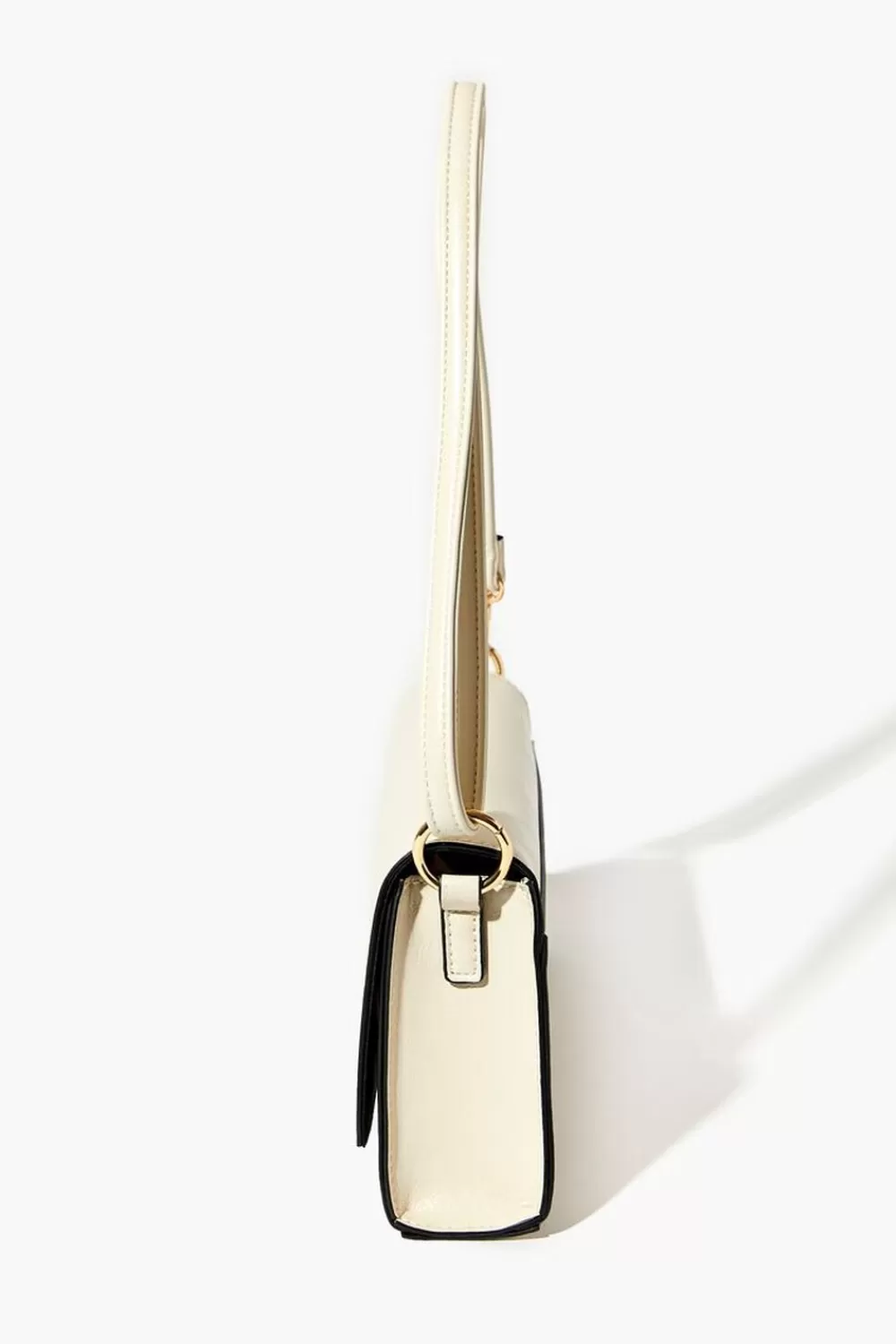 Bags + Backpacks>Forever 21 Faux Leather O-Ring Crossbody Bag Cream