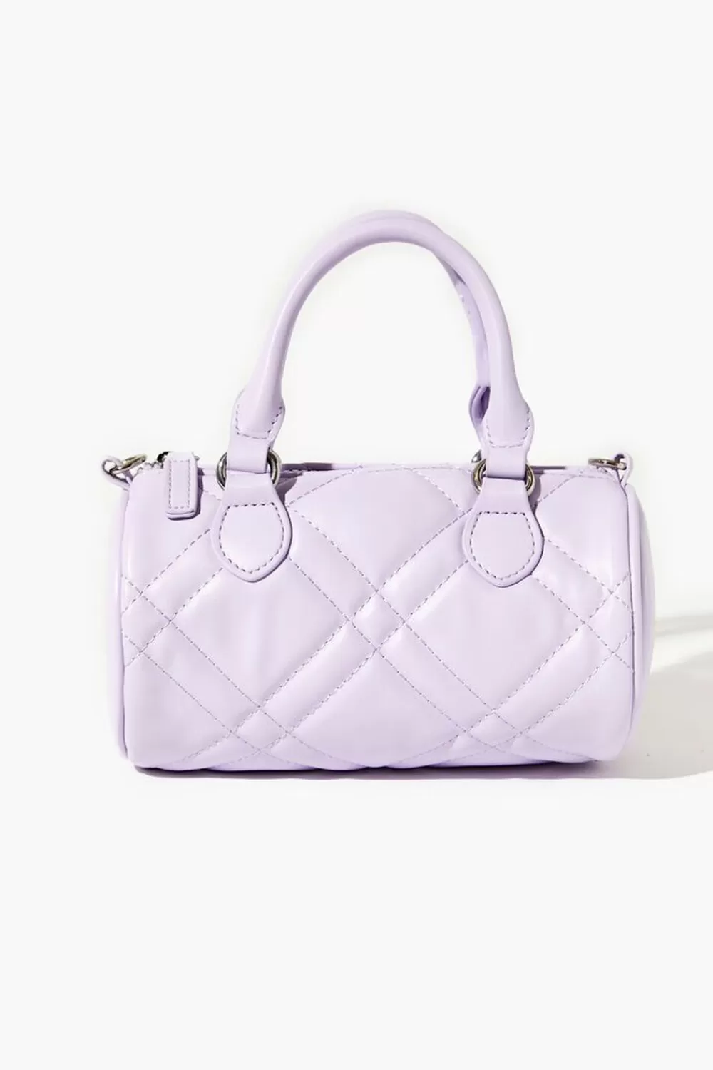 Bags + Backpacks>Forever 21 Faux Leather Quilted Crossbody Bag Purple