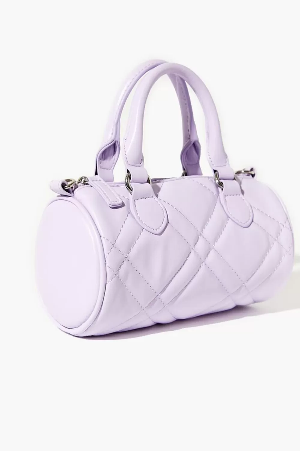 Bags + Backpacks>Forever 21 Faux Leather Quilted Crossbody Bag Purple