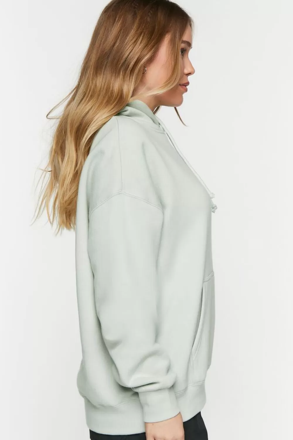 Forever 21 Fleece Knotted Drawstring Hoodie | Women Tops