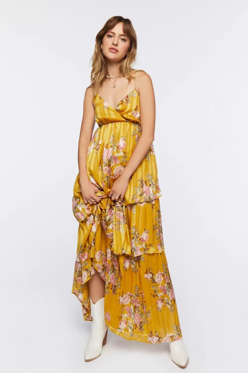 Forever 21 Floral Jacquard Maxi Dress | Women Dresses