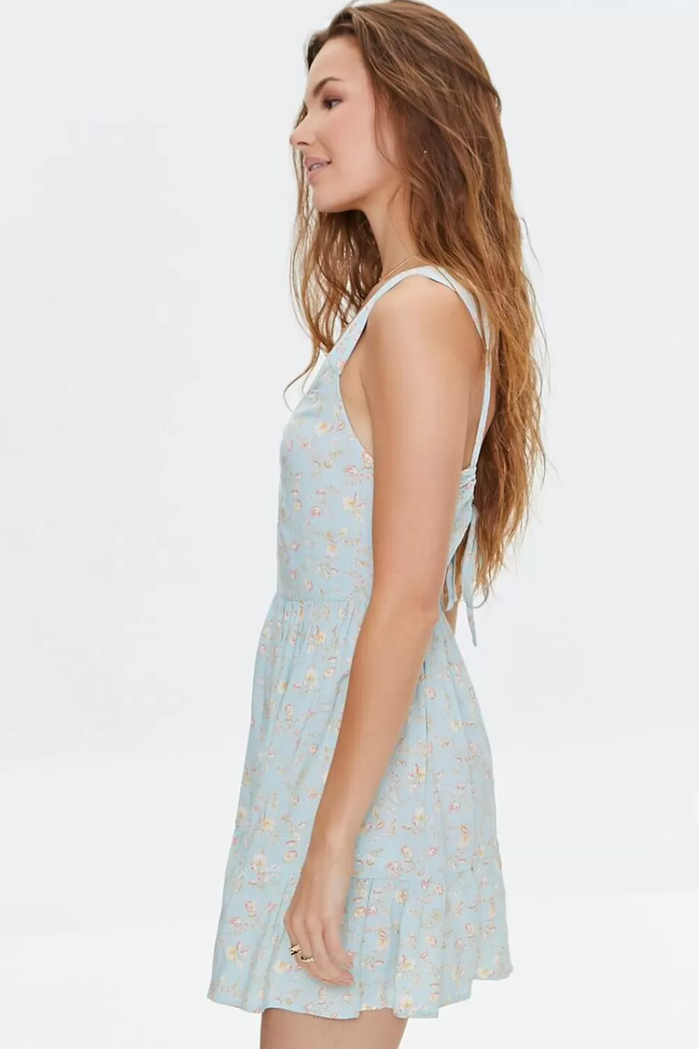 Forever 21 Floral Print Cutout Mini Dress | Women Dresses