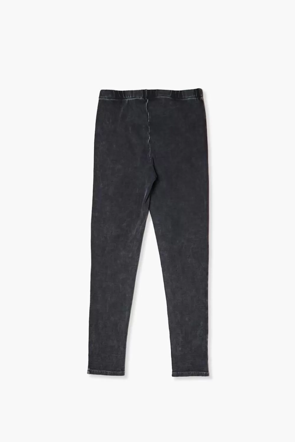 Bottoms>Forever 21 Girls Acid Wash Ribbed Leggings (Kids) Black