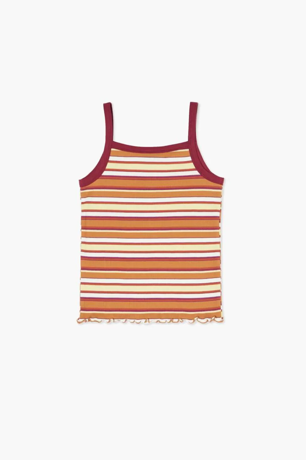 Tops>Forever 21 Girls Airwalk Striped Cami (Kids) Burgundy/Multi