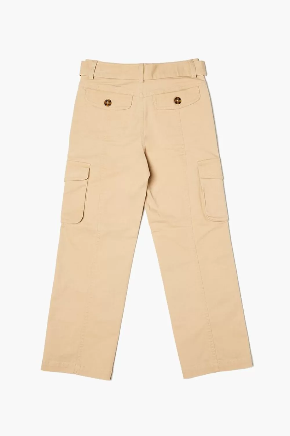 Bottoms>Forever 21 Girls Belted Cargo Pants (Kids) Khaki
