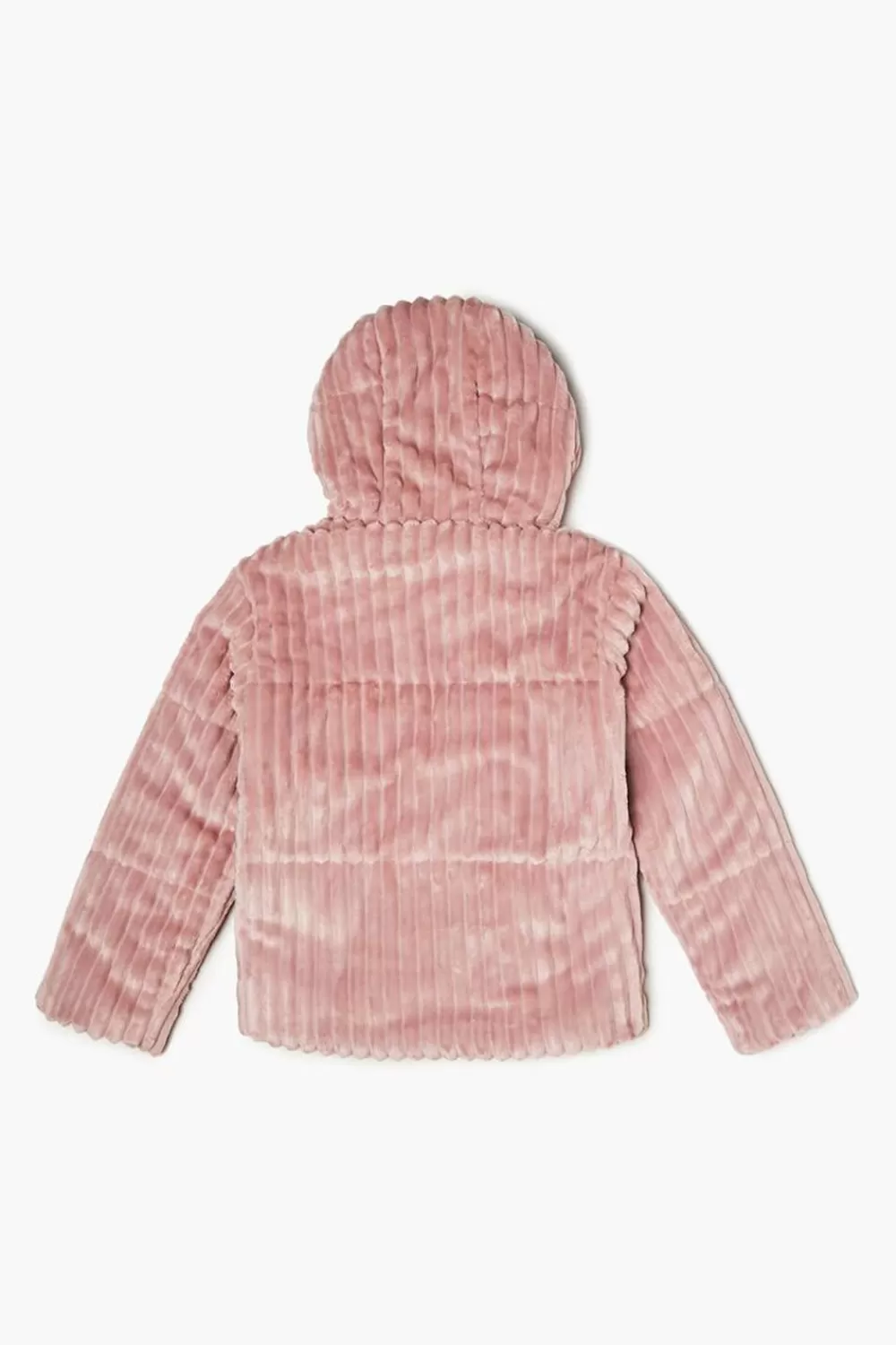 Jackets + Outerwear>Forever 21 Girls Faux Fur Zip-Up Coat (Kids) Pink