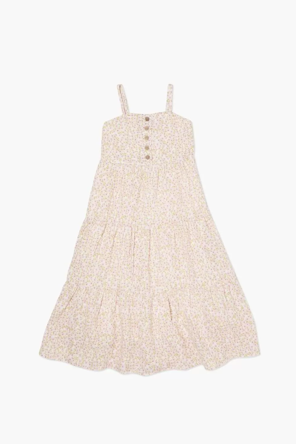 Dresses + Rompers>Forever 21 Girls Floral Print Dress (Kids) Cream/Multi