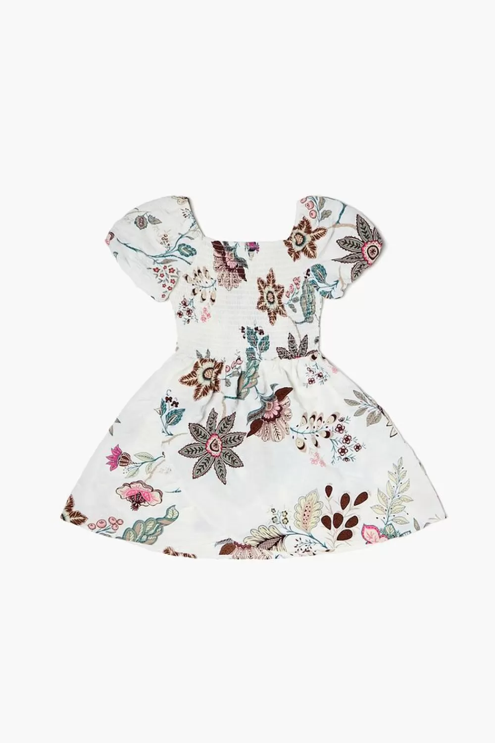 Dresses + Rompers>Forever 21 Girls Floral Print Dress (Kids) Cream/Multi