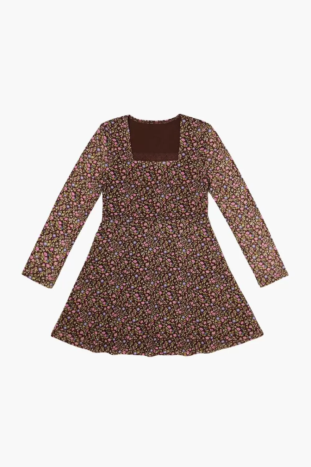 Dresses + Rompers>Forever 21 Girls Floral Print Dress (Kids) Brown/Multi
