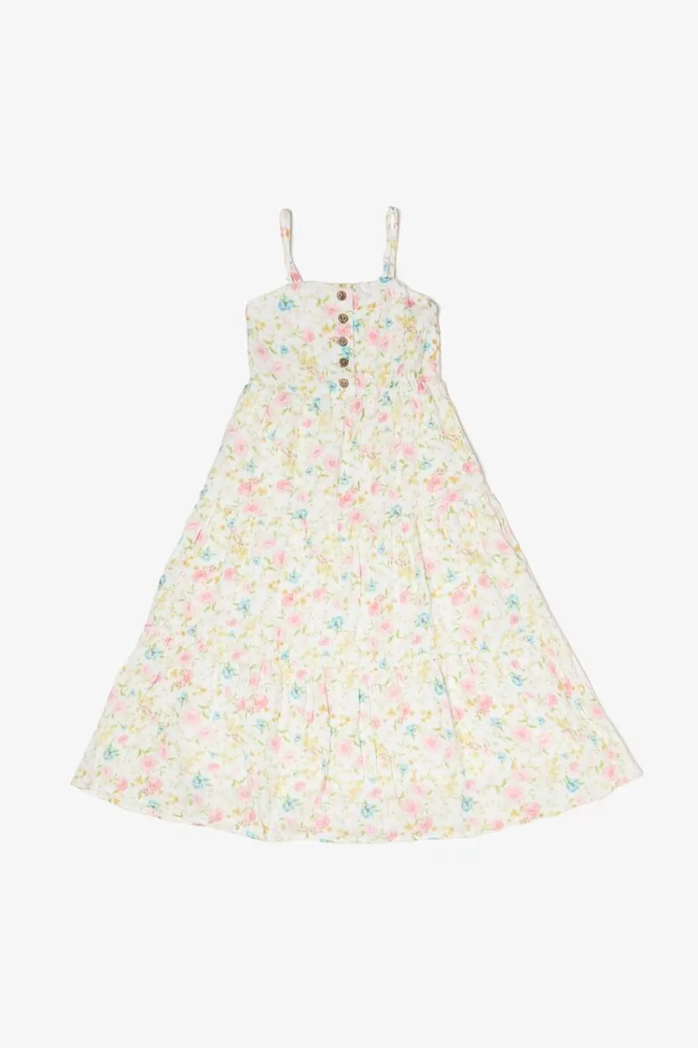 Dresses + Rompers>Forever 21 Girls Floral Print Dress (Kids) White/Multi