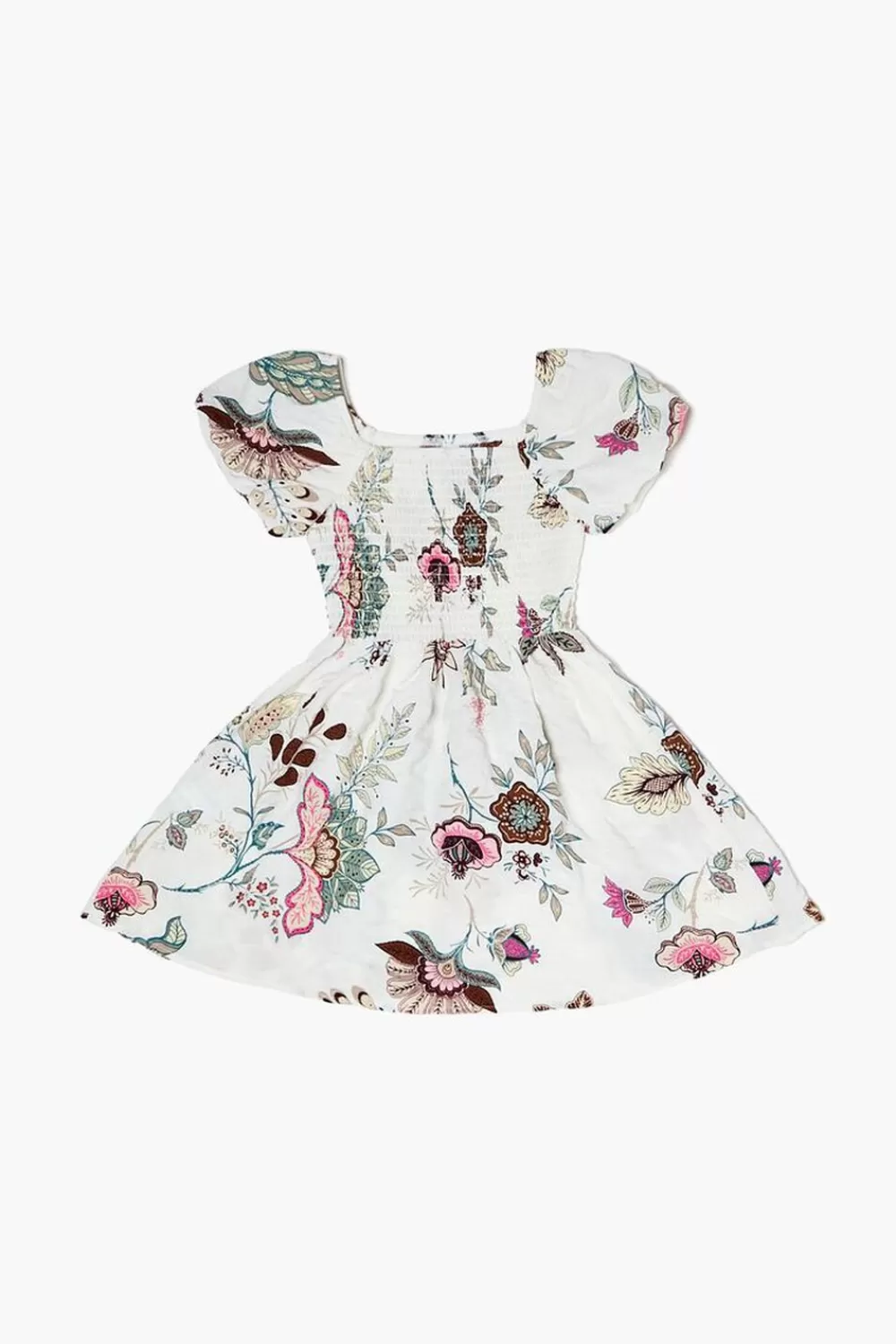 Dresses + Rompers>Forever 21 Girls Floral Print Dress (Kids) Cream/Multi