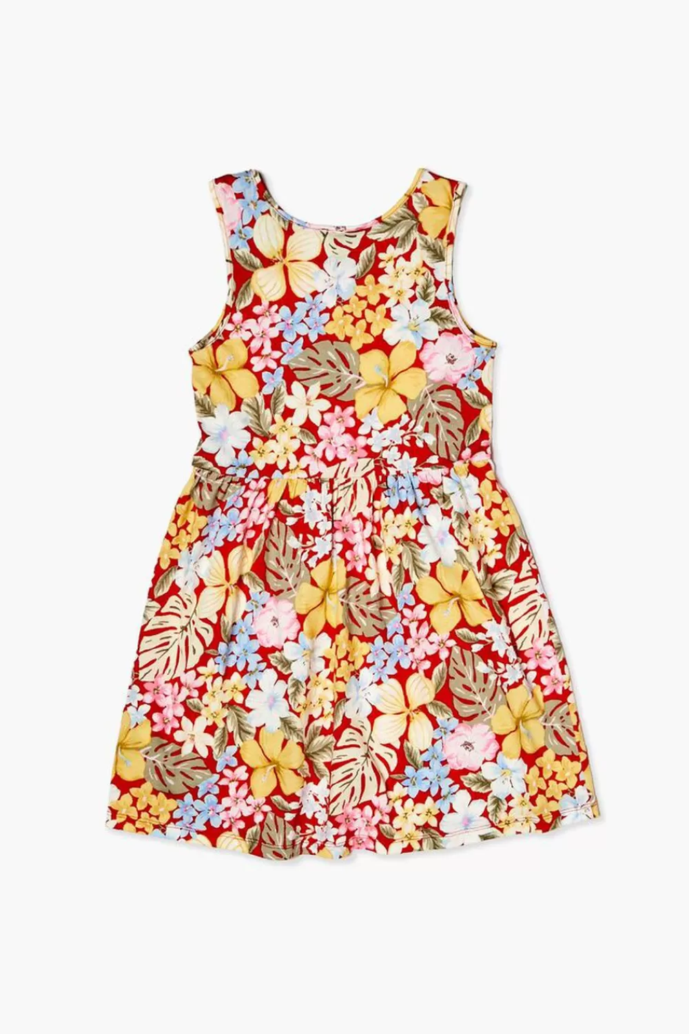 Dresses + Rompers>Forever 21 Girls Floral Print Dress (Kids) Red/Multi