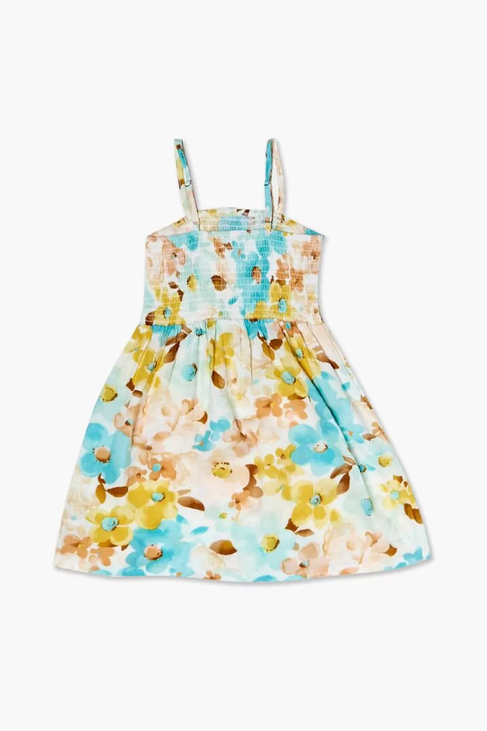 Dresses + Rompers>Forever 21 Girls Floral Print Dress (Kids) Cream/Multi