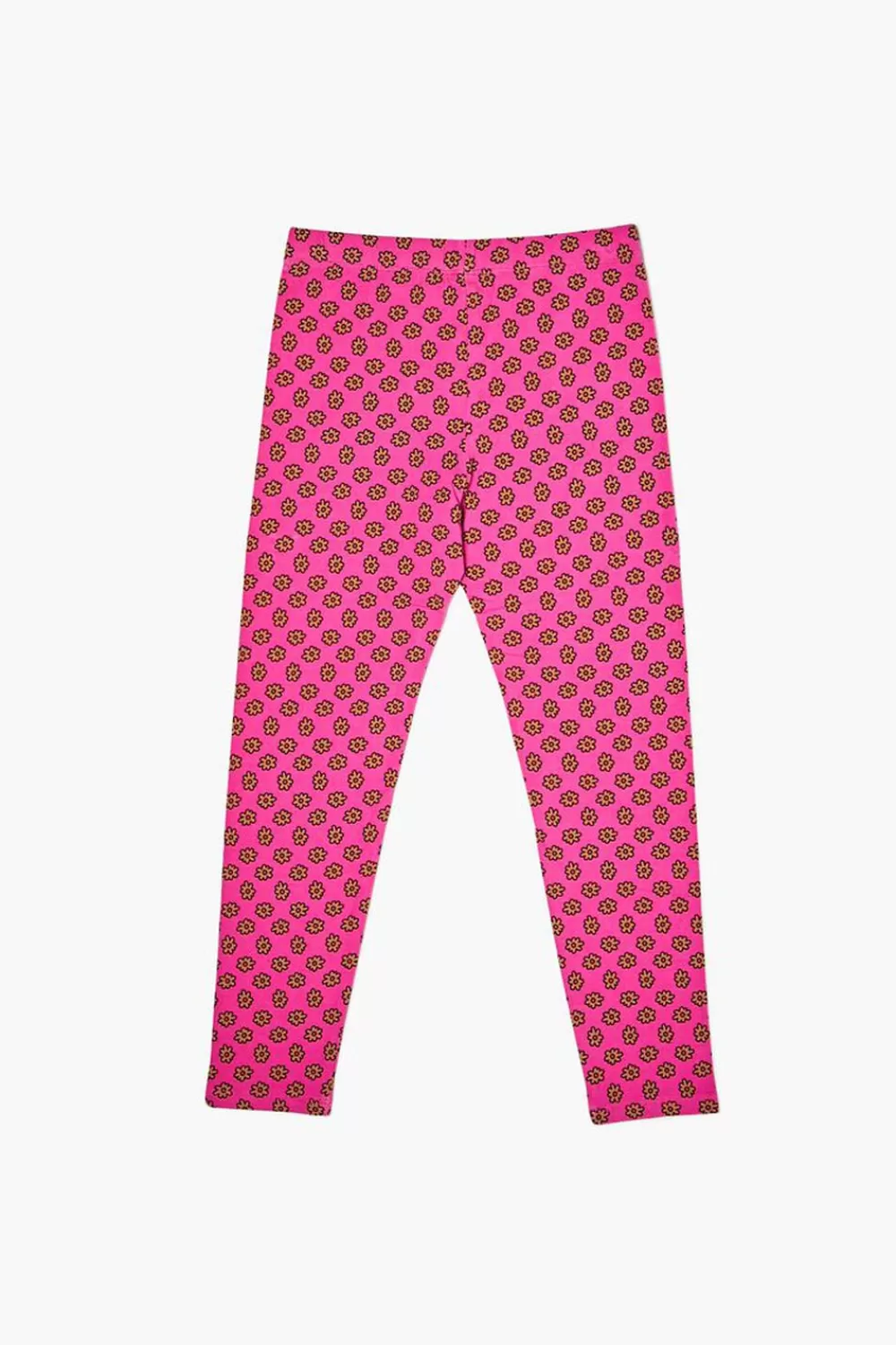 Bottoms>Forever 21 Girls Floral Print Leggings (Kids) Pink/Multi