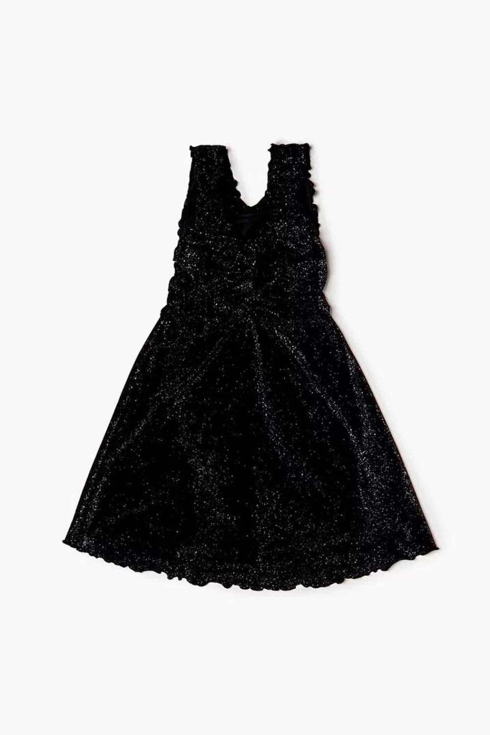 Dresses + Rompers>Forever 21 Girls Glitter Sleeveless Mini Dress (Kids) Black/Silver