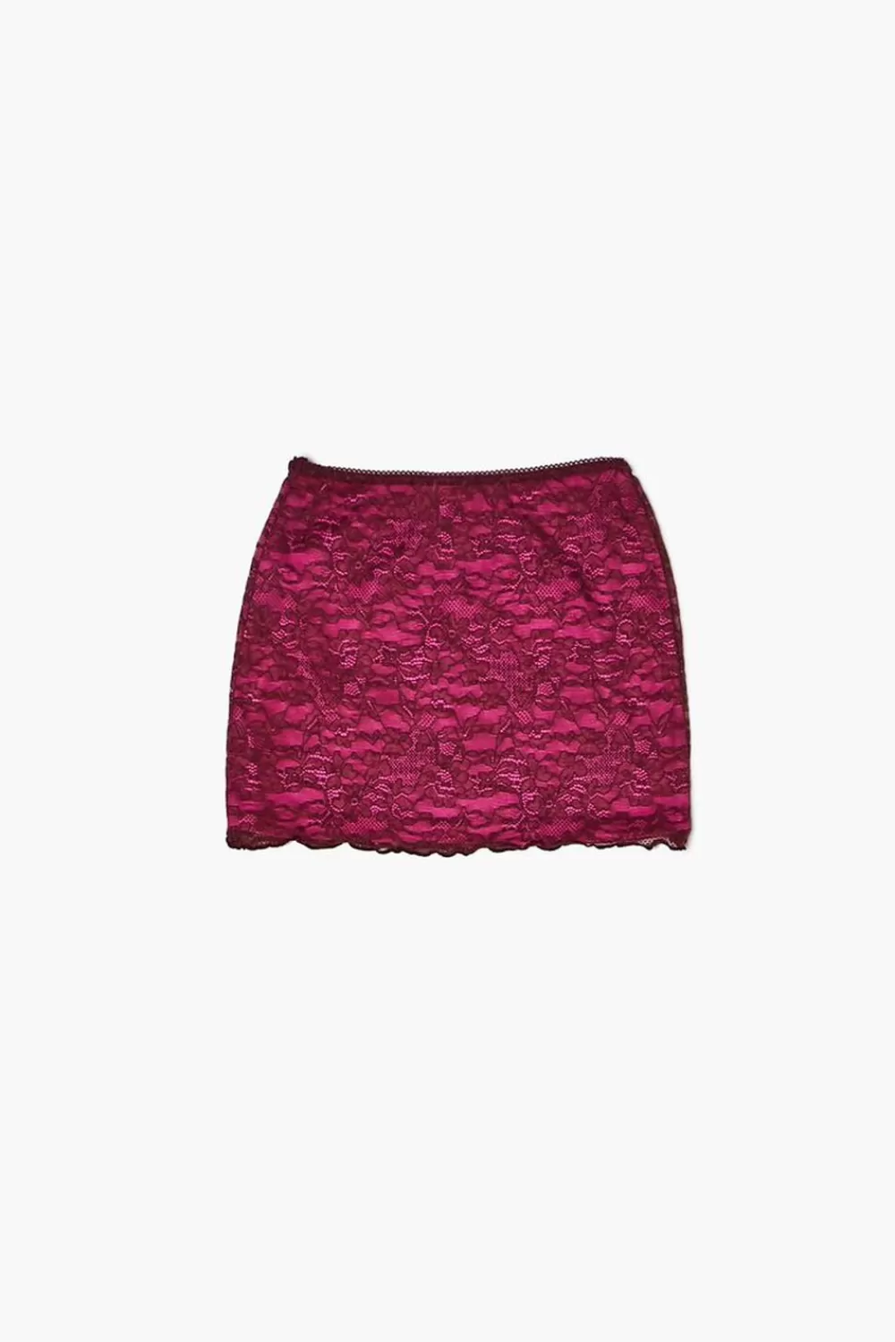 Bottoms>Forever 21 Girls Lace Skirt (Kids) Merlot/Azalea