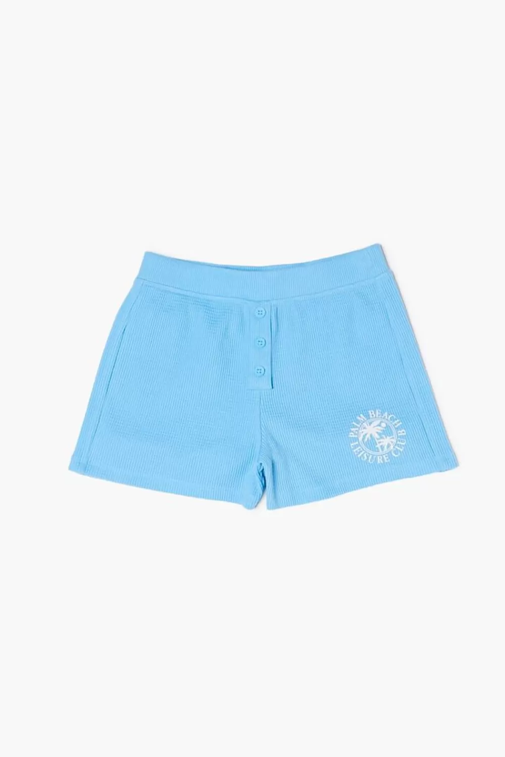 Bottoms>Forever 21 Girls Palm Beach Graphic Shorts (Kids) Blue/White