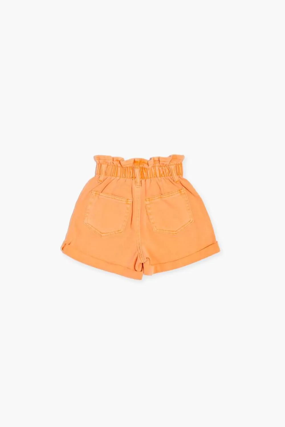 Bottoms>Forever 21 Girls Paperbag Denim Shorts (Kids) Orange