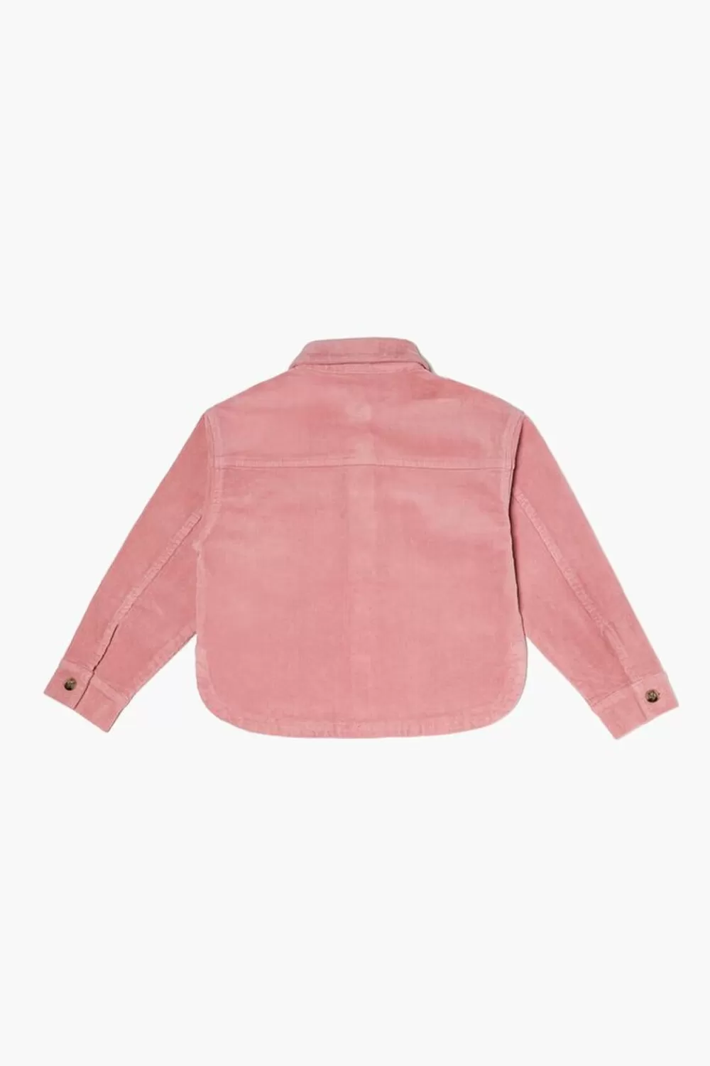 Jackets + Outerwear>Forever 21 Girls Patch Pocket Jacket (Kids) Adobe Rose