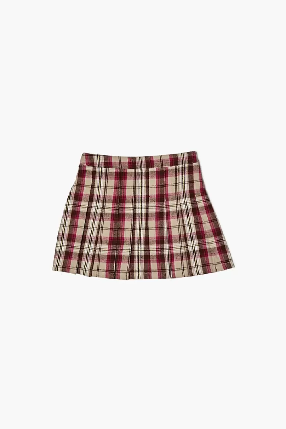 Bottoms>Forever 21 Girls Plaid A-Line Skirt (Kids) Tan/Multi