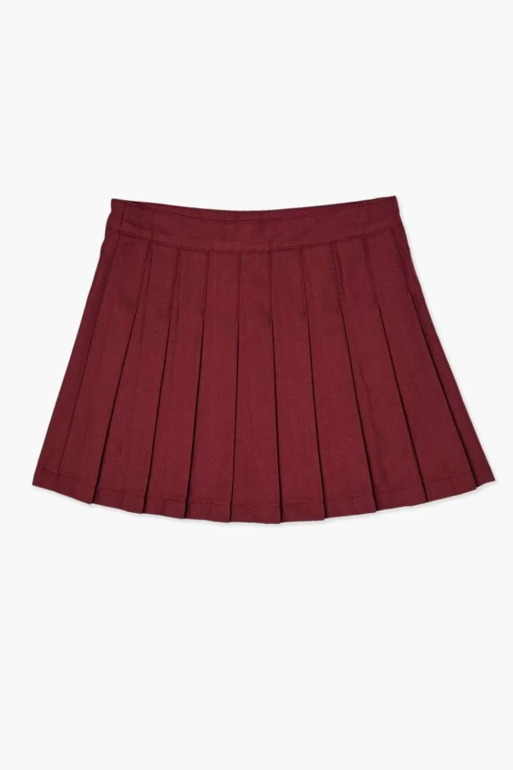 Bottoms>Forever 21 Girls Pleated A-Line (Kids) Burgundy