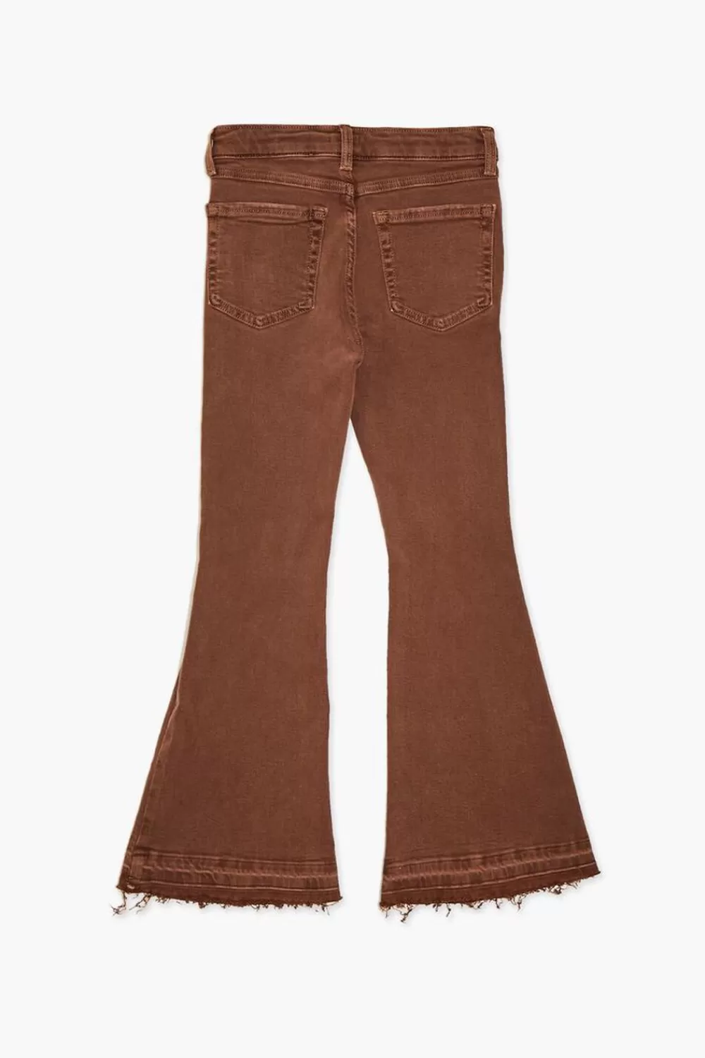 Bottoms>Forever 21 Girls Recycled Cotton Flare Jeans (Kids) Brown