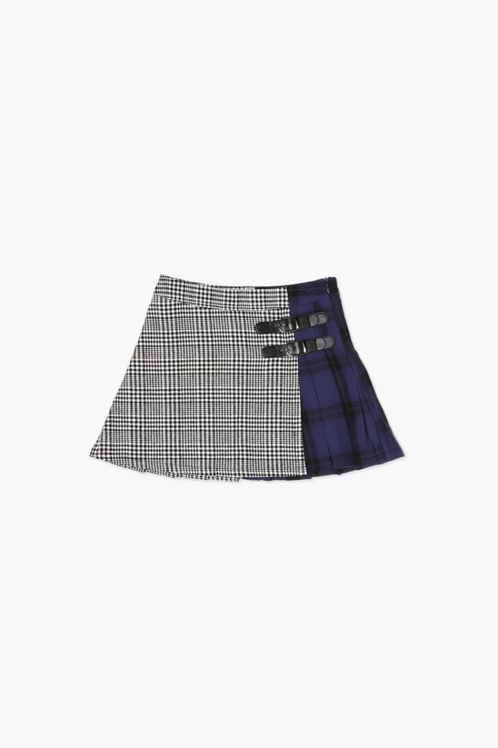 Bottoms>Forever 21 Girls Reworked Plaid Skirt (Kids) Black/Multi