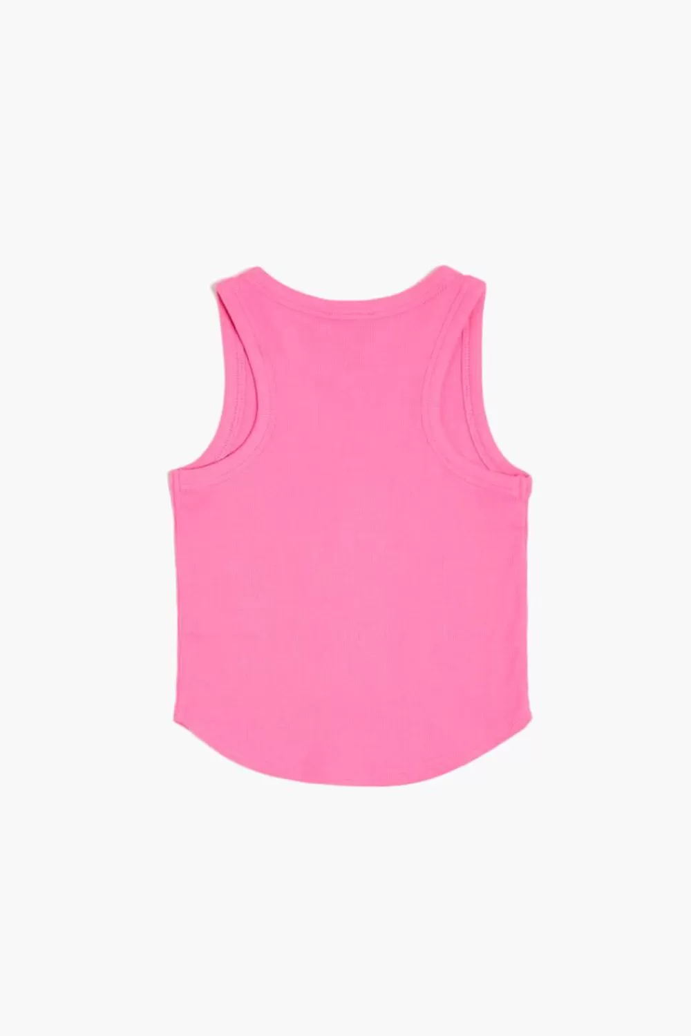 Tops>Forever 21 Girls Ribbed Knit Tank Top (Kids) Hot Pink