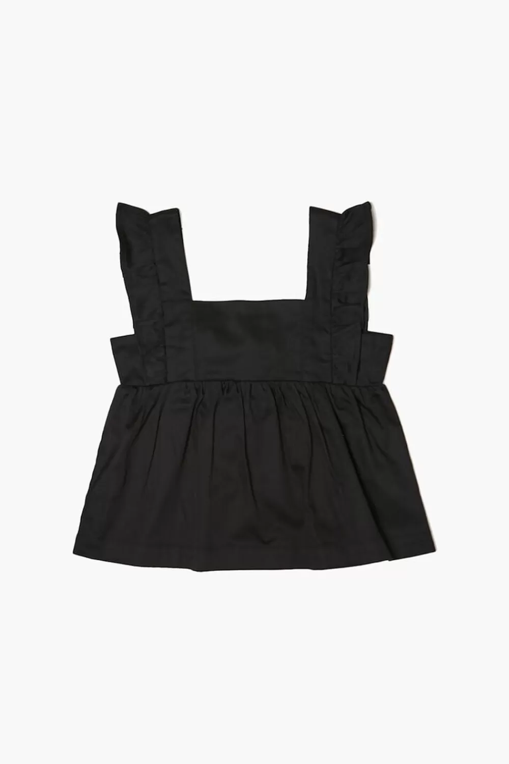 Tops>Forever 21 Girls Ruffled Sleeveless Top (Kids) Black