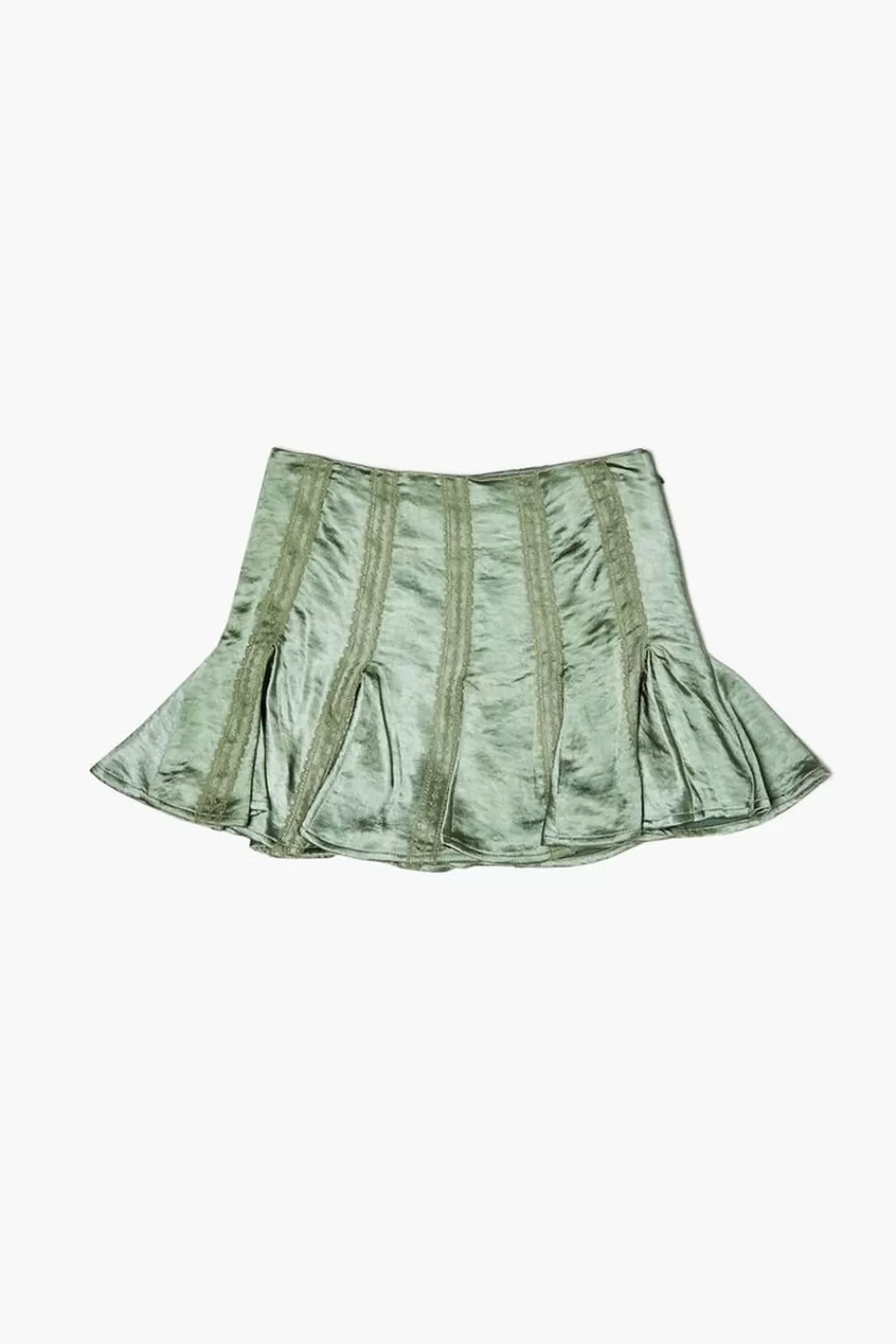 Bottoms>Forever 21 Girls Satin Pleated Skirt (Kids) Mint